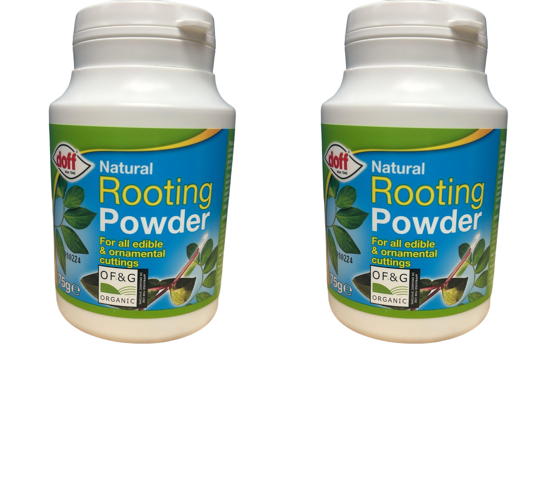 Doff 2 x Natural Rooting Powder for Edible & Ornamental Plants 75G - Dipping Pot