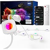 HUTAKUZE Permanent Outdoor Lights, 100ft RGB Outdoor Christmas Lights with 60 LED Light, IP67 Waterproof LED Eaves Light, DIY Scene Modes for Halloween Decor, Smart APP & Remote Control