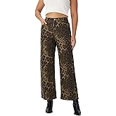 Myzellia Wide Leg Jeans Woman Stretchy Cuffed High Waisted Baggy Jeans Loose Denim Pants