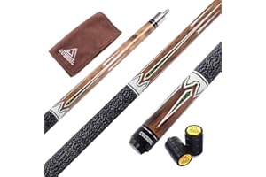 CUESOUL 58 Inch 19oz/20oz Maple Billiard Stick Pool Cue Set 11.5mm/13mm Tip[Weight Adjustable]