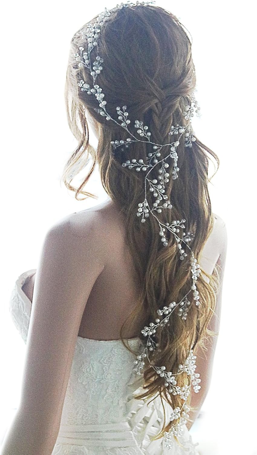 Missgrace Bridal Bohemian Hair Vine Silver Bridal Hair Vine Silver