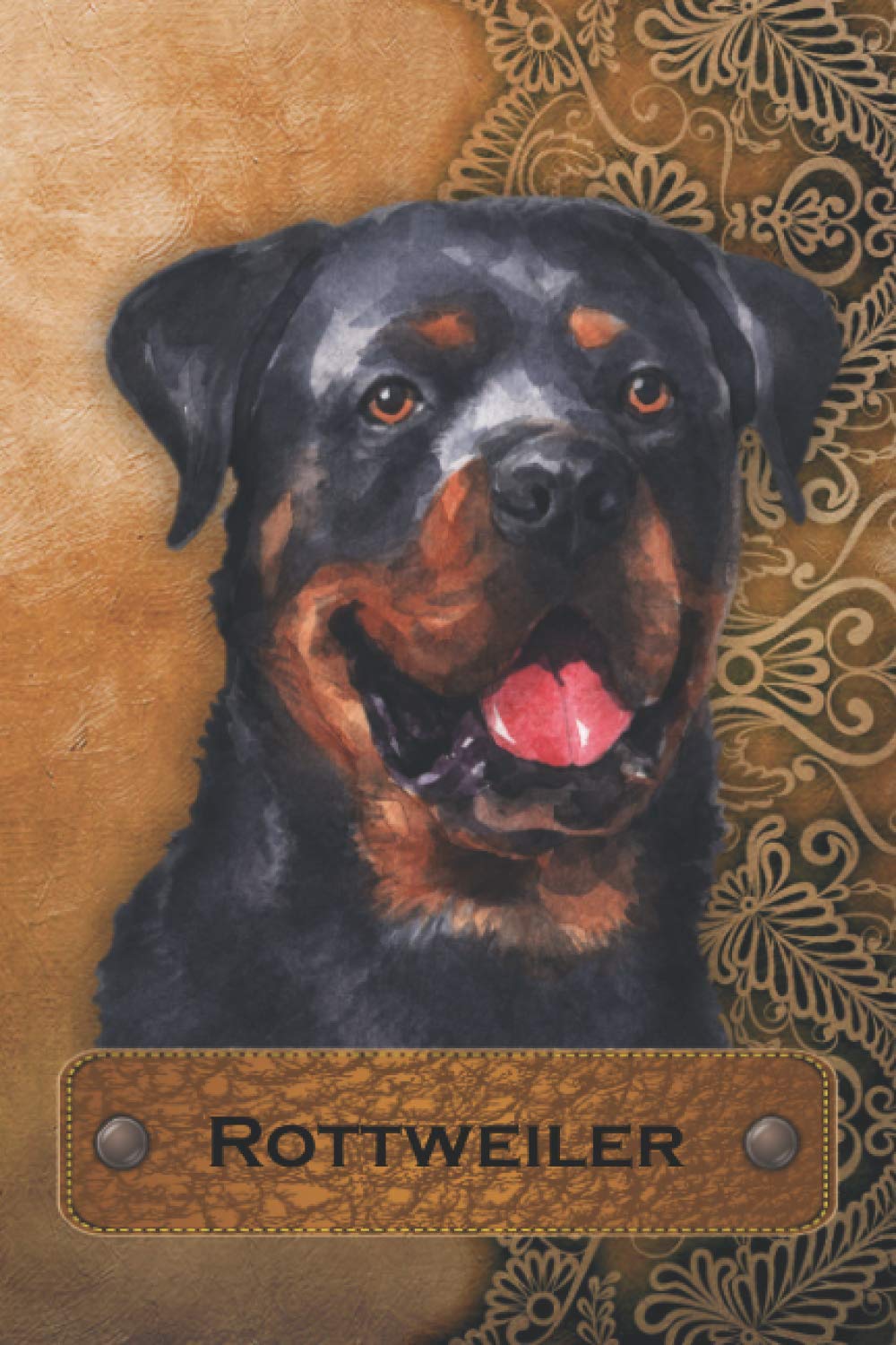Rottweiler Notebook: Adorable 6x9 120 page Rottweiler Composition Notebook Diary Journal