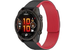 Miimall Compatible with Garmin Fenix 8 Band,20mm/22mm/26mm Silicone Band for Fenix 7S/7S Pro/7X/7X Pro/6S/6S Pro/Descent MK2/