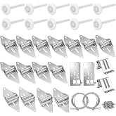 LIMICAR Garage Door Hardware Kit, White, Fits 16x7 &amp; 18x7 Doors | Ultra Quiet White Nylon Rollers, 6200-2RS Dual Sealed Bearings, Heavy-Duty 14GA Hardware, Fits 16x7 &amp; 18x7 Doors