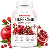 Auniva Pomegranate Organic Pomegranate Extract Capsules, Pomegranate Supplement with Naturally Occurring Polyphenols, Premium Botanical Daily Wellness Formula, Non-GMO, Gluten Free, 90 Capsules