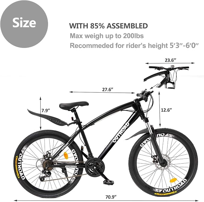 PanAme Mountain Shimano Suspension Anti Slip