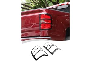 Hoolcar Tail Light Cover Taillight Protector Guard Cover Compatible with Chevrolet Silverado 2014-2018, Exterior Accessories, Black