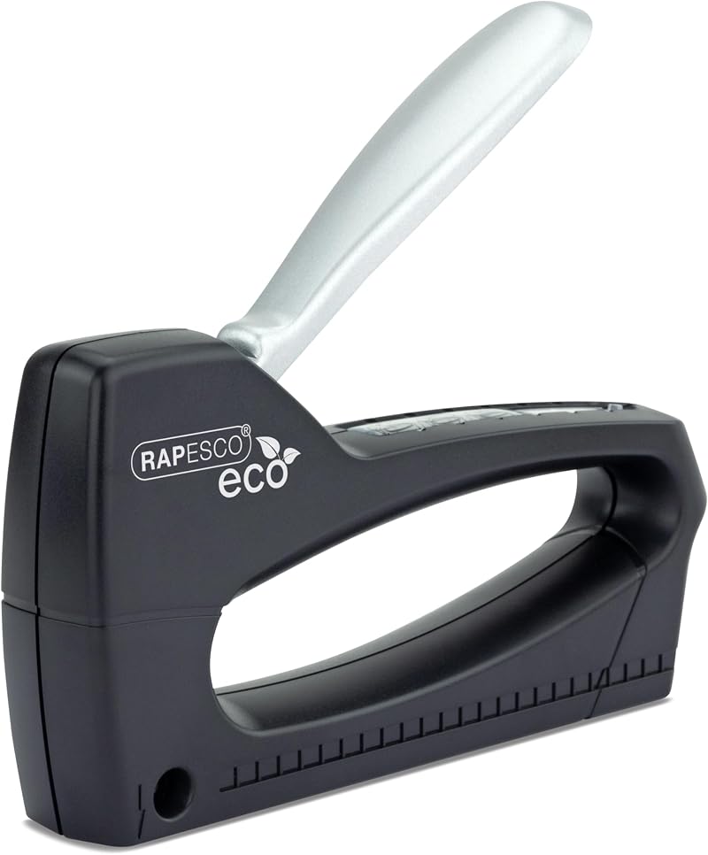 Rapesco 1137 ECO Germ-Savvy Antibacterial T8-Lite Staple Tacker Black
