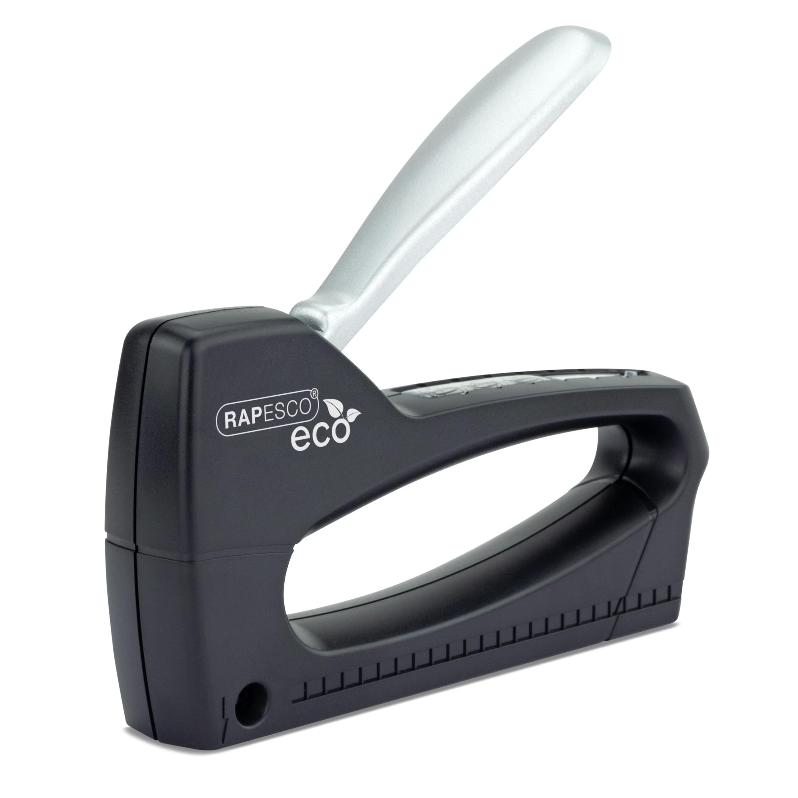 Rapesco 1137 ECO Germ-Savvy Antibacterial T8-Lite Staple Tacker, Black