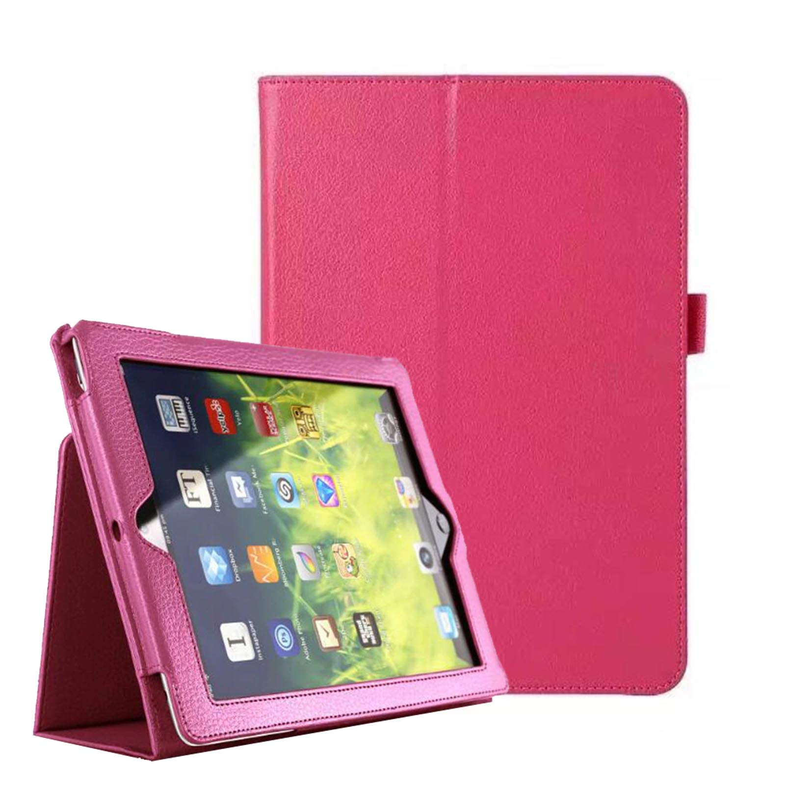 Lobwerk Smart Cover Case with Stand Function for Apple iPad 10.2 Inch 2019 Dark Pink dark pink