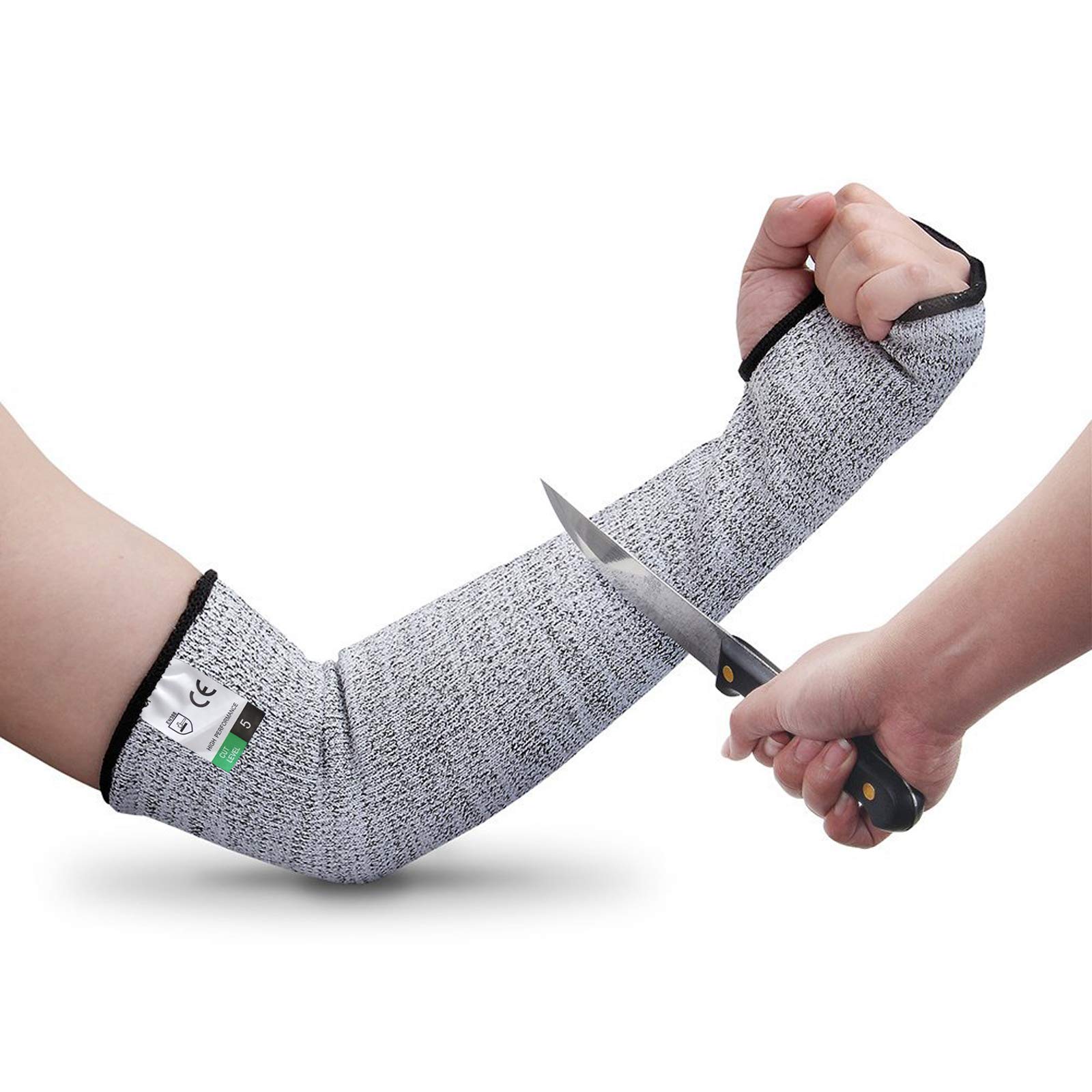 Guyarns Cut Resistant Sleeves, Protective Arm Sleeves for Arms Work, EN388 Certified and Rated Level 5 (Highest) Cut Resistance, Slash Resistant Sleeves for Garden Kitchen Work (S) — image 1