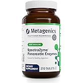 Metagenics SpectraZyme Pancreatic Enzymes - Digestive Enzyme Complex for Protein, Fat & Carb Breakdown - Supports Digestion, Gas Relief & Gut Health* - Non-GMO, Gluten-Free - 270 Tablets