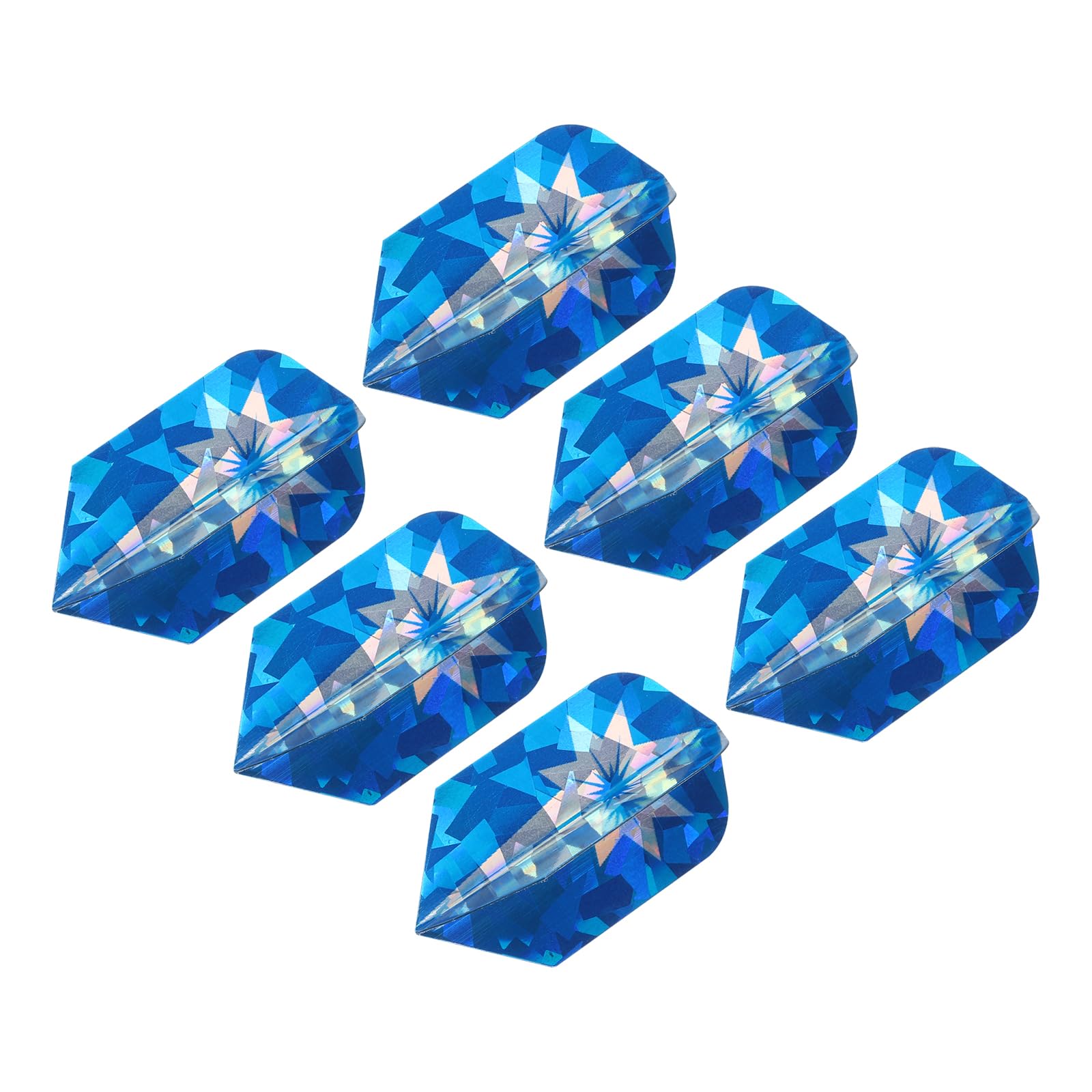PATIKIL Slim Dart Flights, 6 Pack PET Unique Design Dart Accessories for Steel Tip Dart and Soft Tip Darts, Blue