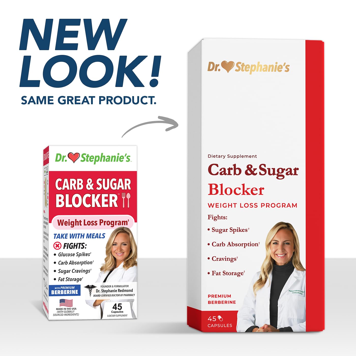 Carb & Sugar Blocker - Mega Dose of Berberine & Gymnena Supplement - Take with Meals to Reduces Digested Carbs & Weight