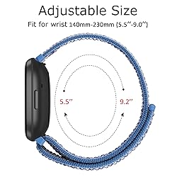Vancle Nylon Bands for Fitbit Versa 4 Bands/Fitbit