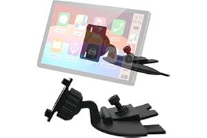 iSaddle CD Slot Mount for Carplay Screen 4"-11" Monitor - 17mm Ball for Garmin Nuvi GPS Cell Phone in-Car Android Auto Tablet