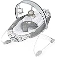 Ingenuity SmartBounce Automatic Baby Bouncer Seat with White Noise, Music, Toy Bar & 2 Plush Infant Toys, 0-6 Months Up to 20 lbs (Braden)