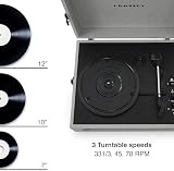 Crosley Voyager Portable Turntable Bluetooth 3-Speed Grey view 4