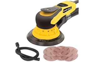PHENDO Electric Random Orbital Sander Brushless 350W 3A Multi-function Variable Speed Corded Orbital Sanders Machine For Woodworking, Car, Drywall Sanding, Polishing…