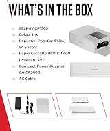 Canon SELPHY CP1500 Portable Photo Printer White Bluetooth Wireless 54 Sheets view 9
