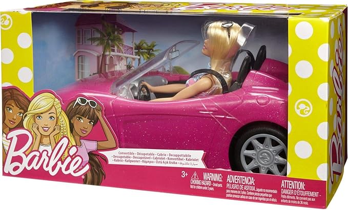 muñeca barbie con auto