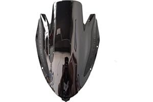 REMAIW MOTO for Kawasaki Ninja 650 ER6F EX650R 2006 2007 2008 Black Windshield WindScreen Double Bubble ER-6F EX 650R ER 06 07 08