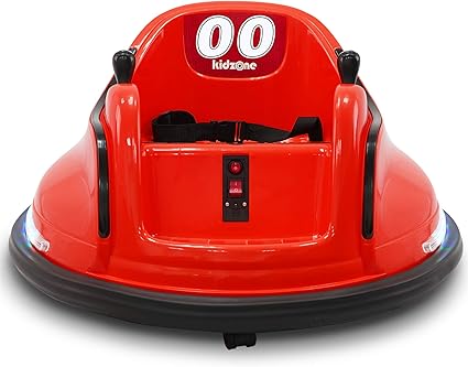 Amazon Com Kidzone Diy Race 00 6v Kids Toy Electric Ride On Bumper Car Vehicle Rechargeable Remote Control 360 Degree Spinning Astm Certified Red Toys Games