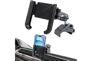 Sptchapn Super Metal Phone Mount for Jeep Wrangler JL JLU 2018-2023 and Gladiator JT 2020 2021 2022 2023 Phone Holder Dash Mo