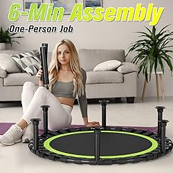 ZCMHAXJ Foldable Mini Trampoline, 40"/48" Rebounder