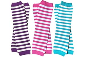 juDanzy Girl Stripes baby leg warmers 3 pack for babies, toddlers & children