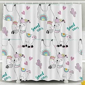 Auld-Shop Cortina De Ducha, Tarjetas De Plantilla De Cortina