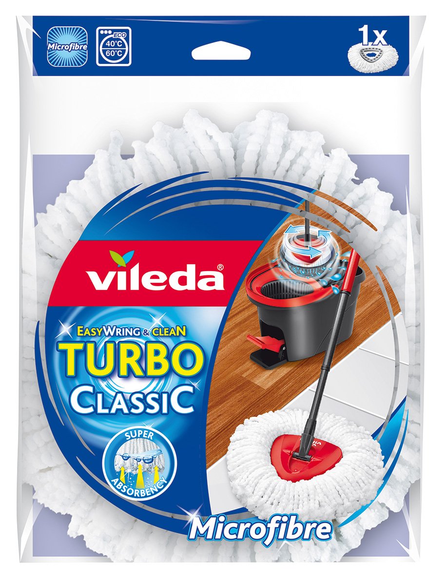 Vileda Easy Wring & Clean Turbo Classic Microfibre Mop Refill Head eBay