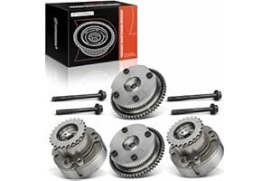 A-Premium 4-PC Exhaust & Intake Engine Variable Valve Timing (VVT) Sprocket Gear Camshaft Adjuster Compatible with Ford F-150
