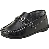 Josmo Boys’ Shoes – Casual Leatherette Moccasin Driving Loafers (Size: 5T-5 Big Kid)