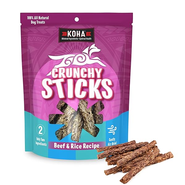 KOHA PET CRUNCHY STICKS BEEF & WHITE RICE...