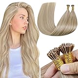 LaaVoo Itips Hair Extensions Human Hair Ash Blonde
