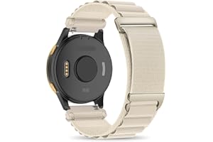 Koazon Alpine Loop Nylon 18mm Watch Bands Compatible with Garmin Venu 2S/3S/Vivoactive 4S/Vivomove 3S,Soft Breathable Adjustable with C-Hook Sports Strap for Forerunner 265S/255S/255S Music Men Women