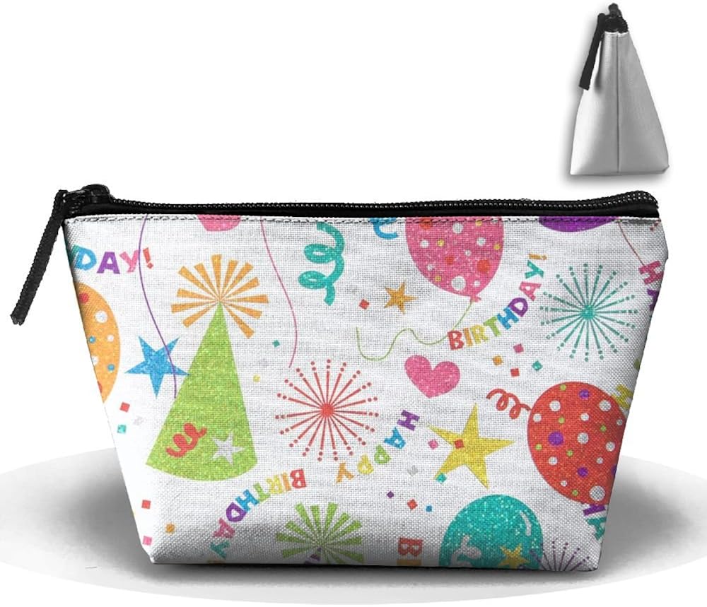 Amazon Com Htss Happy Birthday Balloons Portable Makeup Receive