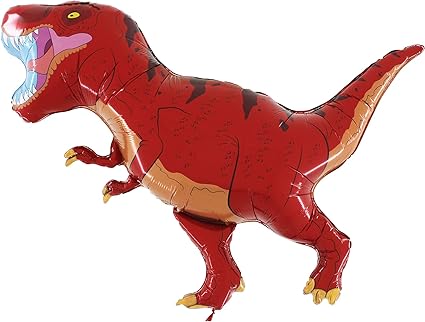 Amazon Com Toyland 39 Red T Rex Dinosaur Foil Balloon Party