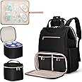 Fasrom Wearable Breast Pump Bag Backpack with Cooler and Pump Tote Bag, Compatible with Elvie, Momcozy Hands Free Pumps and Medela Pump in Style, Black (Patent Design)