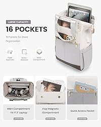 LOVEVOOK 17.3 Inch Laptop Backpack for Women, Large