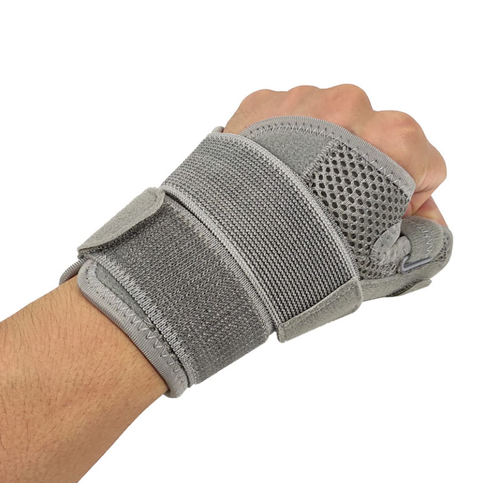 SONGQEE Wrist Thumb Supports Splint Brace Hand Strap, Adjustable Sports Finger Guard for Carpal Tunnel Syndrome, Arthritis, Tendonitis, Sprains, Thumb Immobilizer 1 size fit Left Right Hand