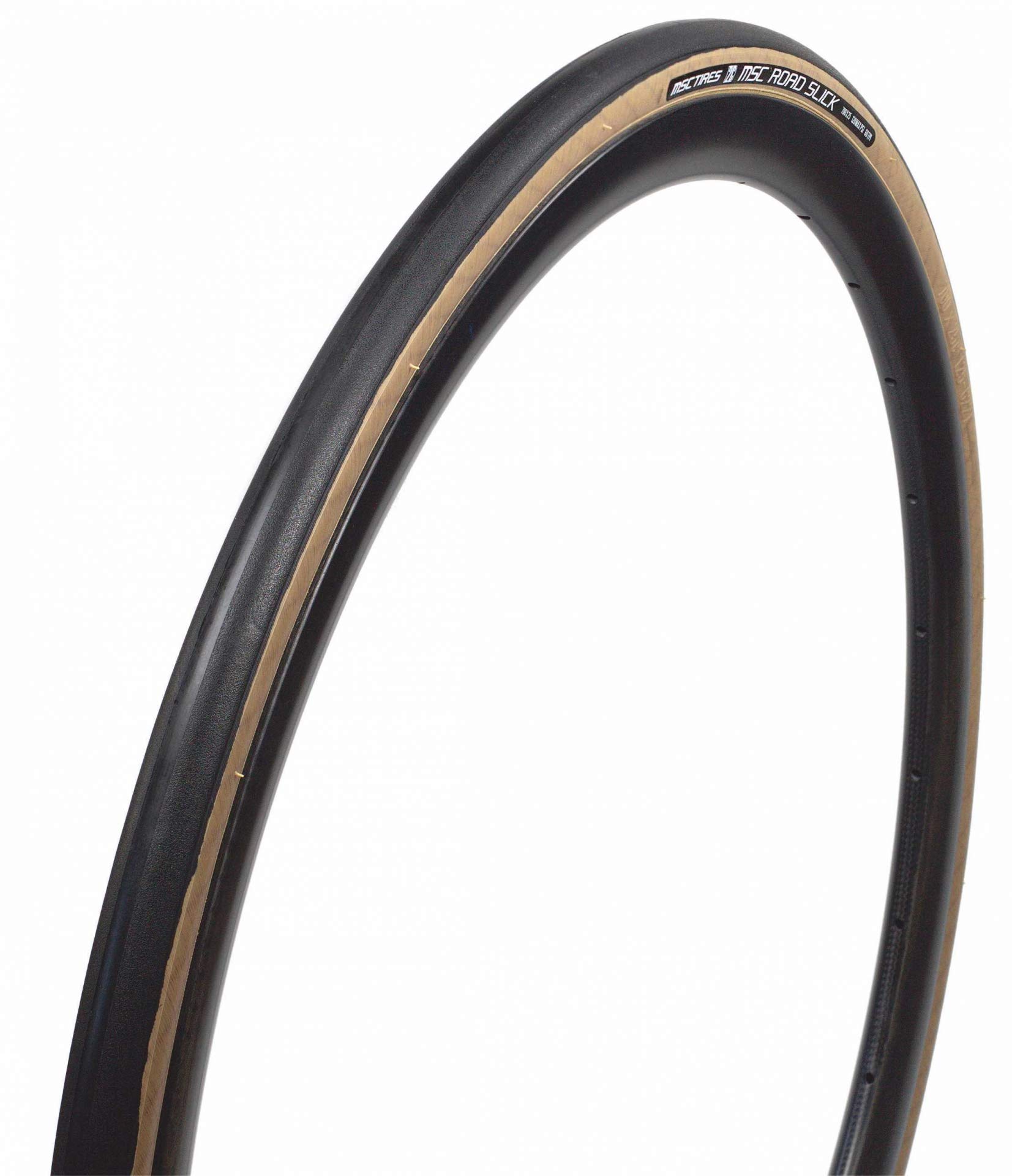 MSC Bikes Road Slick Bicycle Tyre, Adult Unisex, Brown, 700 x 25