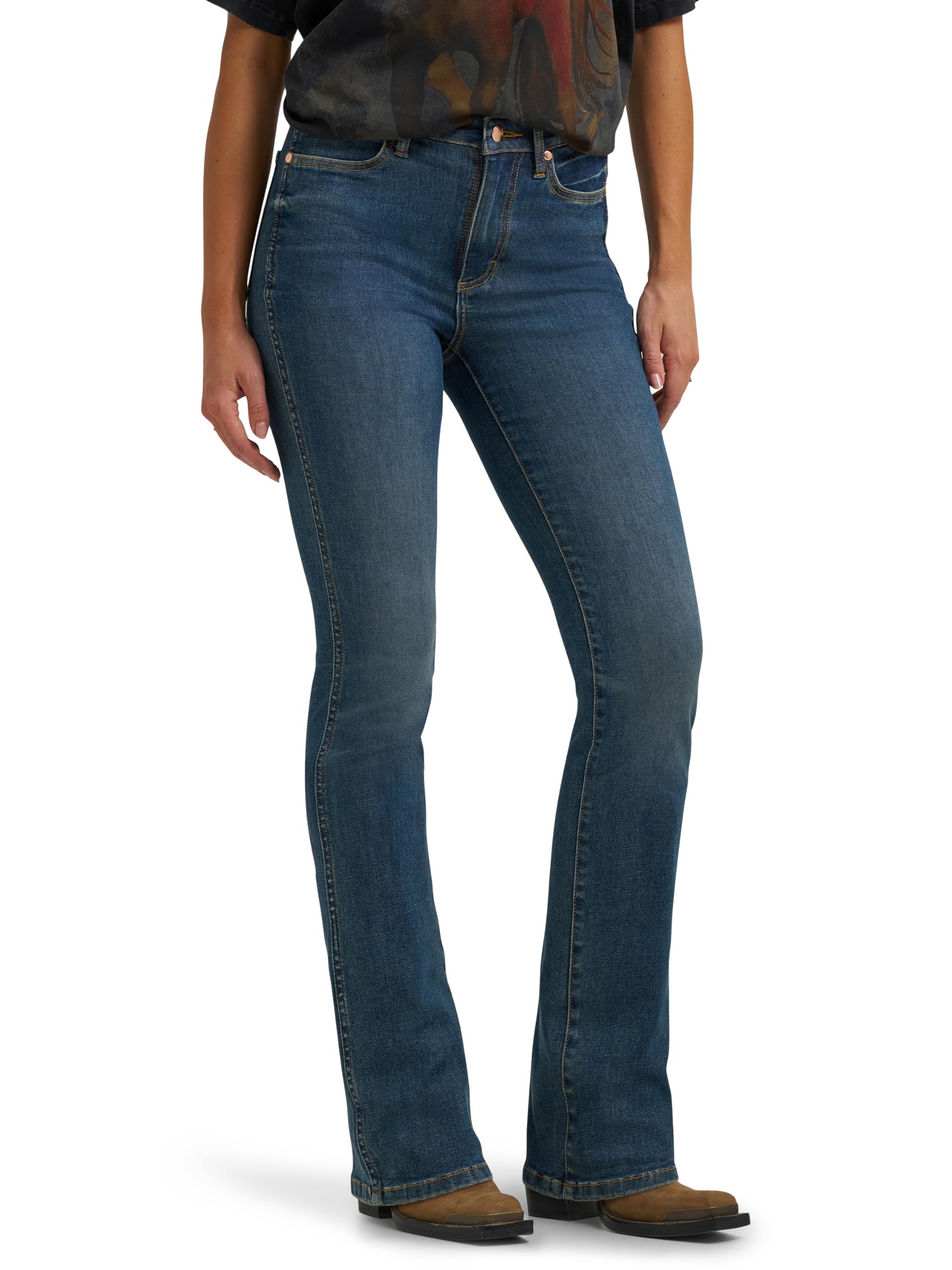 Wrangler Women’s X Lainey Wilson Boot Huggers, Boho Wash, 33W x 34L