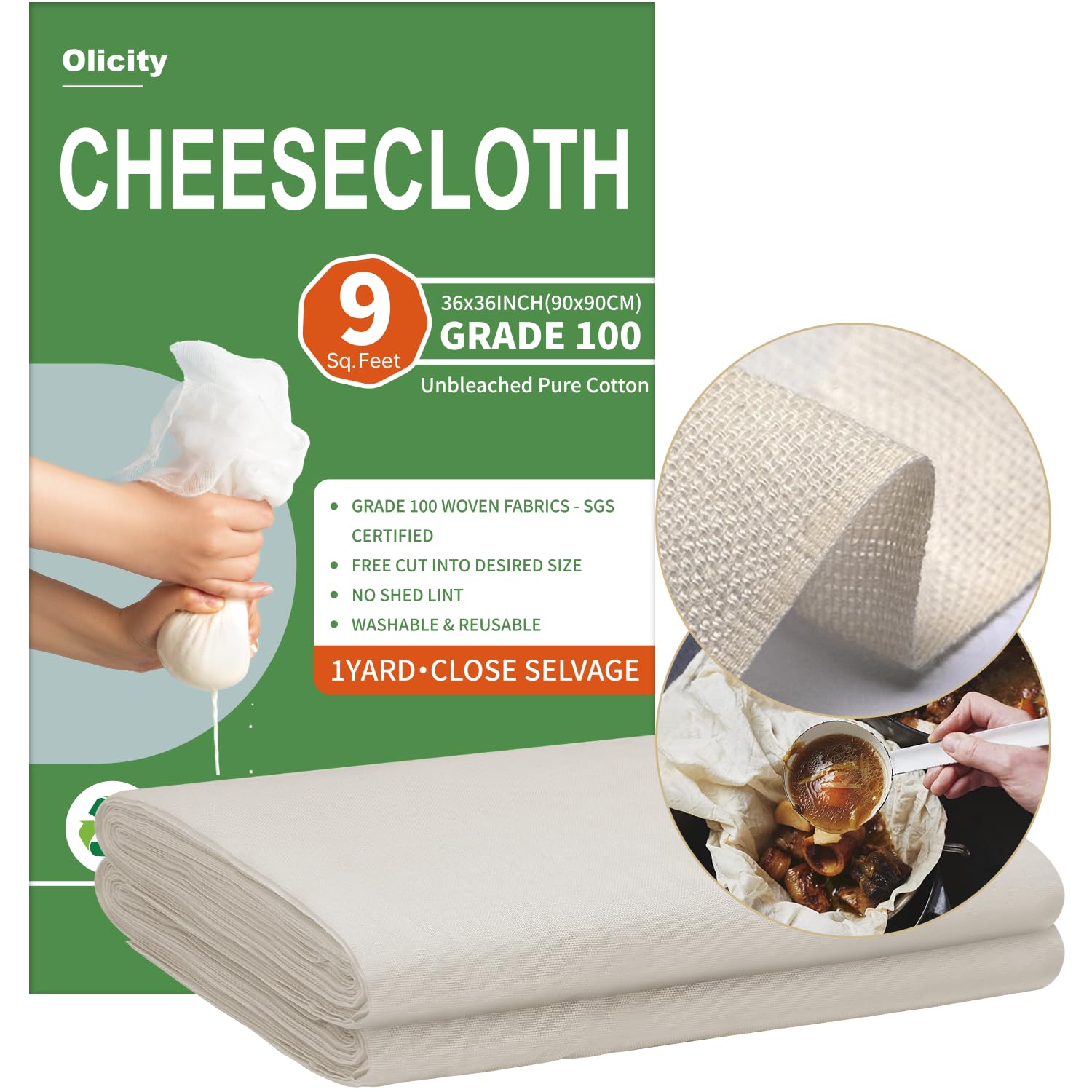 Olicity Cheese Cloths, Grade