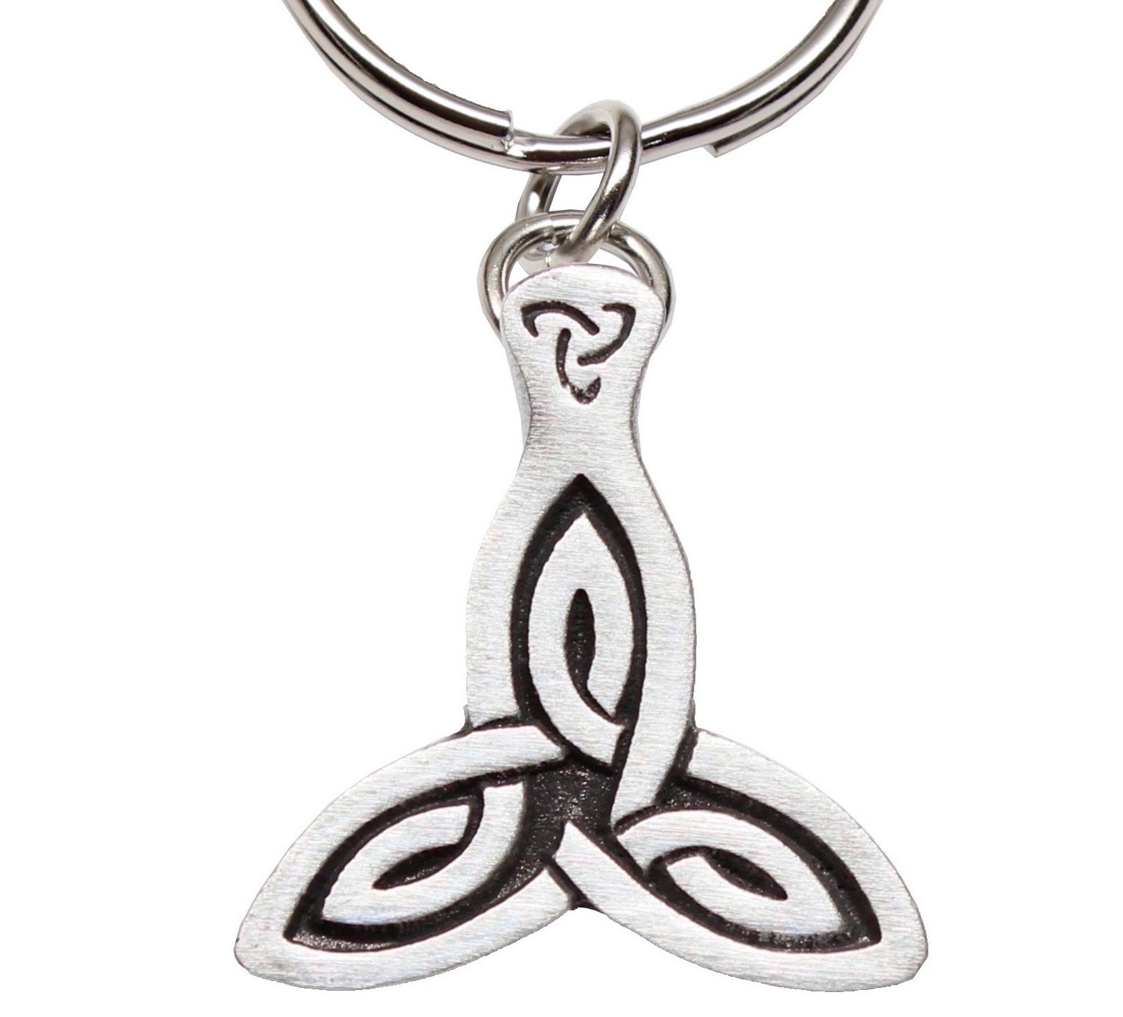 Celtic Triangle Irish Knot Triquetra Pewter Keychain