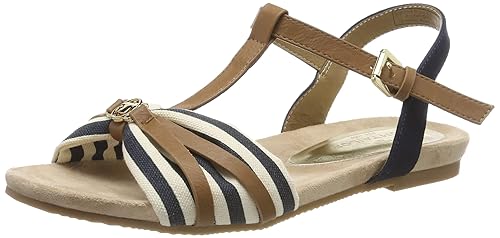 TOM TAILOR Damen 6992205 Riemchensandalen