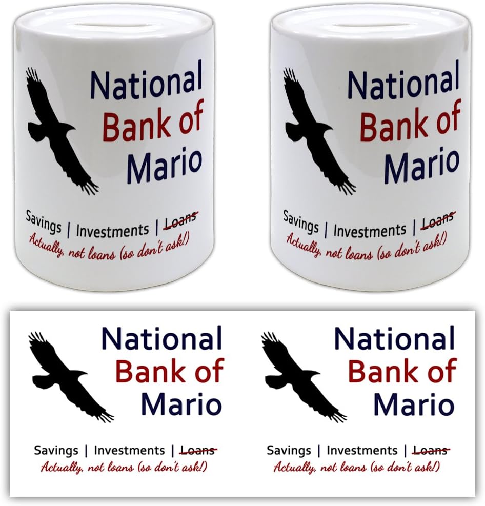 The National Bank of Mario - Ceramic Gift Money Box