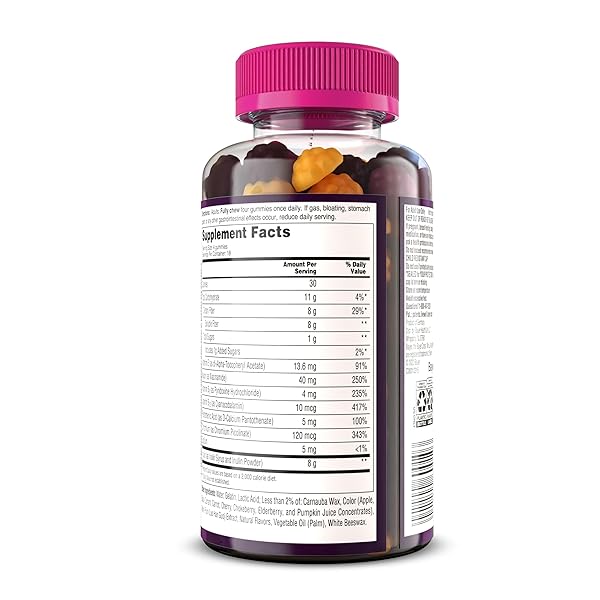 MIRAFIBER GUMMIES FROM THE MAKERS OF MIRALAX, 8G OF DAILY FIBER PER SERVING, METABOLISM SUPPORT WITH B VITAMINS, GUT HEALTH FOR MEN & WOMEN,PREBIOTIC FIBER GUMMIES FOR ADULTS, MIXED FRUIT FLAVOR 72CT