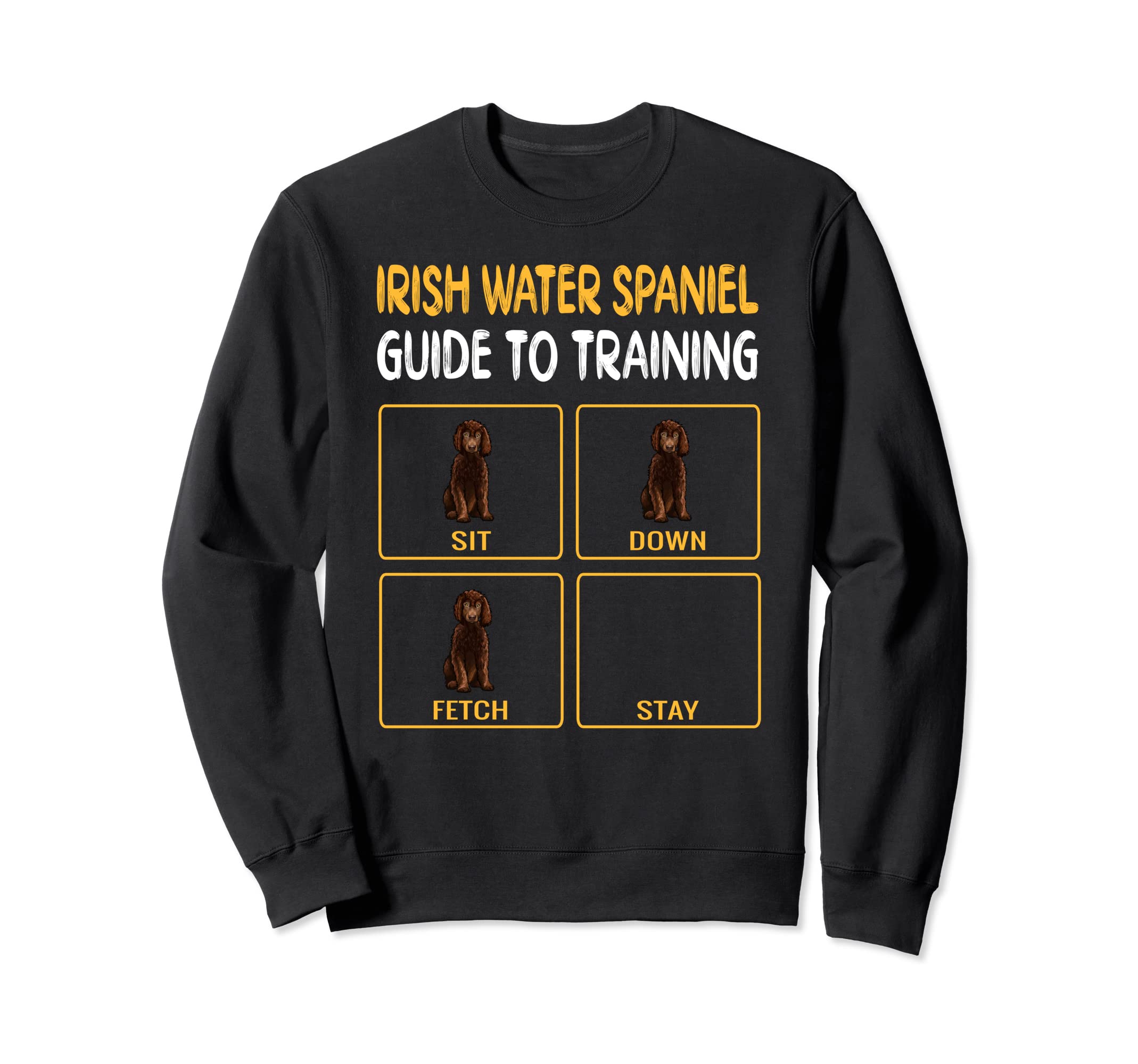Funny Irish Water Spaniel Guide To Training Dog Obedience Sweatshirt